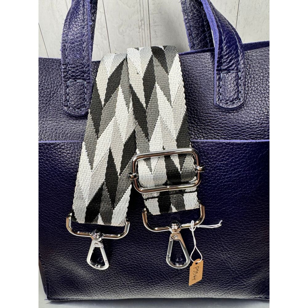 Black Gray White Crossbody Purse Strap Neutral Bag Strap Crossbody Guitar Strap